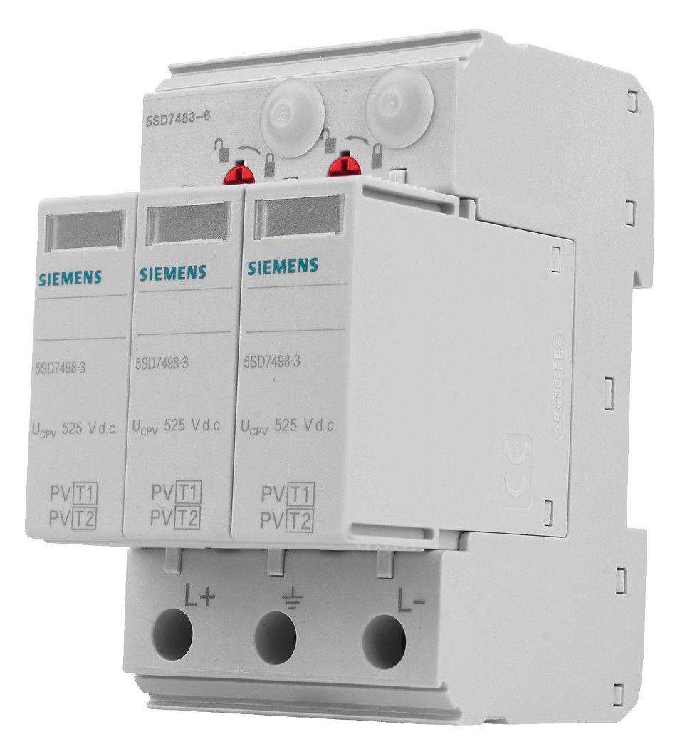 Siemens 5SD7483-6 Überspannungsableiter Typ 1+2 UC 1050VDC 40kA 80A 2+V