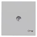 Kopp 490465004 HK07 Flächenwippe m.Linse u.Symbol "Schlüssel" grau matt