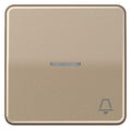 Jung CD590KO5KGB Wippe Symbol Klingel m.Lichtleiter gold-bronze