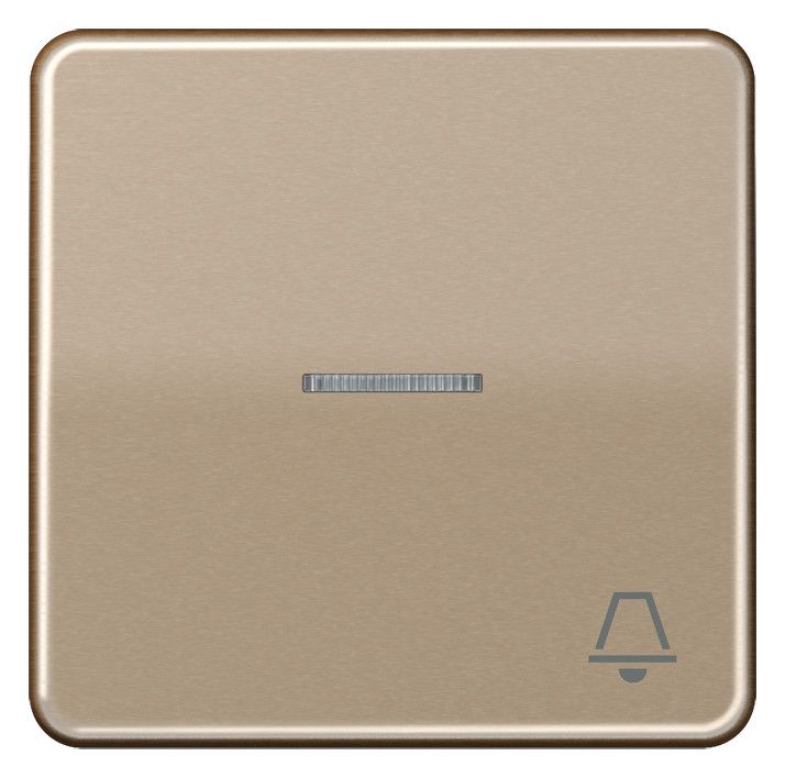 Jung CD590KO5KGB Wippe Symbol Klingel m.Lichtleiter gold-bronze