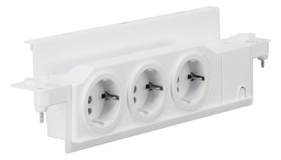 Hager VZ00UP Schuko-Steckdose Volta 3fach drehbar f.UPV