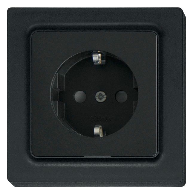 Eltako DSS55E-am SCHUKO-Steckdose m.Oberteil anthrazit matt 30055898