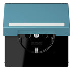 Jung LC1520BFNAKL212 SCHUKO-Steckd.KI m. Klappdeckel m.S