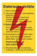Cimco 182752 Sicherheitsaushang Kunst. Erste Hilfe bei elektr.Unfällen 200x300