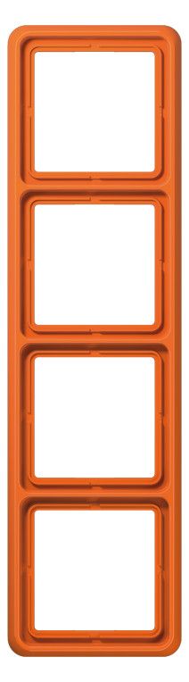 Jung CD584WUO Rahmen 4fach bruchsicher orange