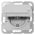 GIRA 4454015 SCHUKO-Steckdose Klappdeckel System 55 Grau matt (lack.)