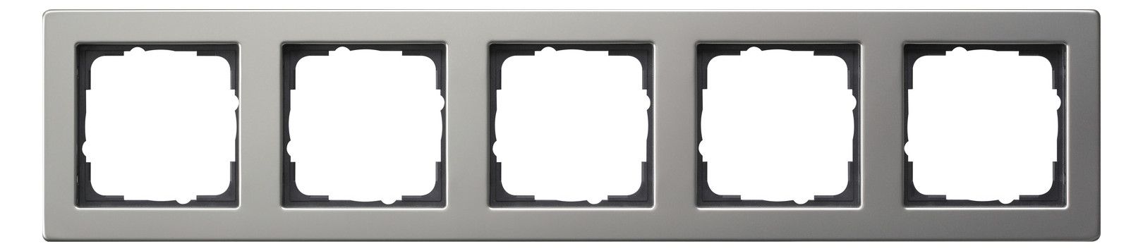 GIRA 021533 Abdeckrahmen 5fach E2 Edelstahl