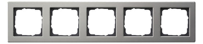 GIRA 021533 Abdeckrahmen 5fach E2 Edelstahl