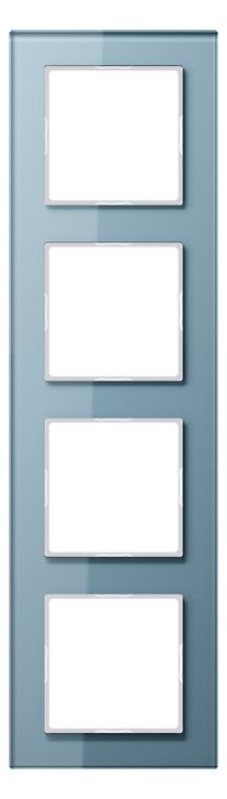 Jung AC584GLBLGR Glasrahmen 4fach Serie A creation blaugrau
