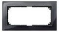 Mert 487803 M-PLAN-Echtglasrahmen 2f o.Mittelsteg Onyxschwarz