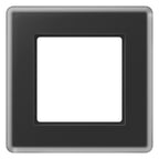 Jung AV581GLMSW Glasrahmen 1f senkr.eu.waager.e Montage Glas A VIVA sc