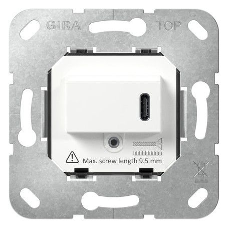 GIRA 236200 USB-Spannungsvers.PD Typ C Einsatz Weiß