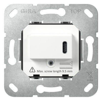 GIRA 236200 USB-Spannungsvers.PD Typ C Einsatz Weiß