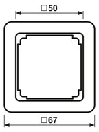 Jung CD590ZSW Zwischenrahmen f.Abdeckung 50x50mm schwarz