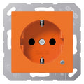 Jung ABA1520BFKOO SCHUKO-Steckdose m.Funktionsanzeige orange