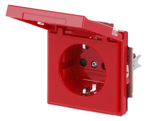 BJ 20 EUKNB-12-82 SCHUKO Steckdosen-Einsatz rt RAL3020 future