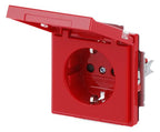BJ 20 EUKNB-12-82 SCHUKO Steckdosen-Einsatz rt RAL3020 future