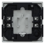 Mert 431760 Wippe m.Kontrollfenster+ Aufdr. Steckdose aluminium System M
