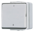 Jung 602W AP/WG Wippschalter Aus 2polig Wippe m.Kennz. 0 I 10AX 250VAC WG600