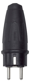 Mert 122151 Gummi-SCHUKO-Stecker schwarz