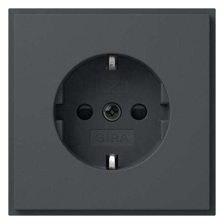 GIRA 445367 SCHUKO-Steckdose m.Shutter (IP20) TX_44 Anthrazit