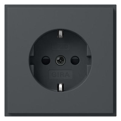 GIRA 445367 SCHUKO-Steckdose m.Shutter (IP20) TX_44 Anthrazit