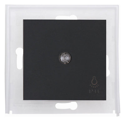 Kopp 493946009 HK07 IP44 Flächenwippe m. Linse u.Symbol "Licht" anthrazit