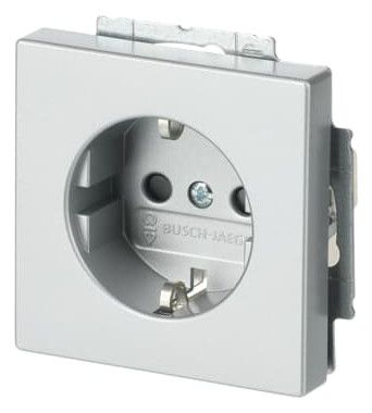 BJ 20 EUCRB-83 SCHUKO Steckdosen Einsatz o.Spreize alusilber future linear