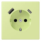 Jung LC1520-15CA222 SCHUKO-Steckd.m.USB Typ AC LC32053