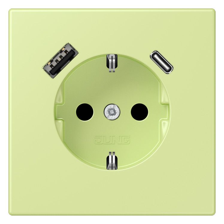 Jung LC1520-15CA222 SCHUKO-Steckd.m.USB Typ AC LC32053