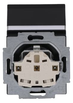 BJ 20 EUKNB-885 SCHUKO Steckdosen-Einsatz schwarz matt future