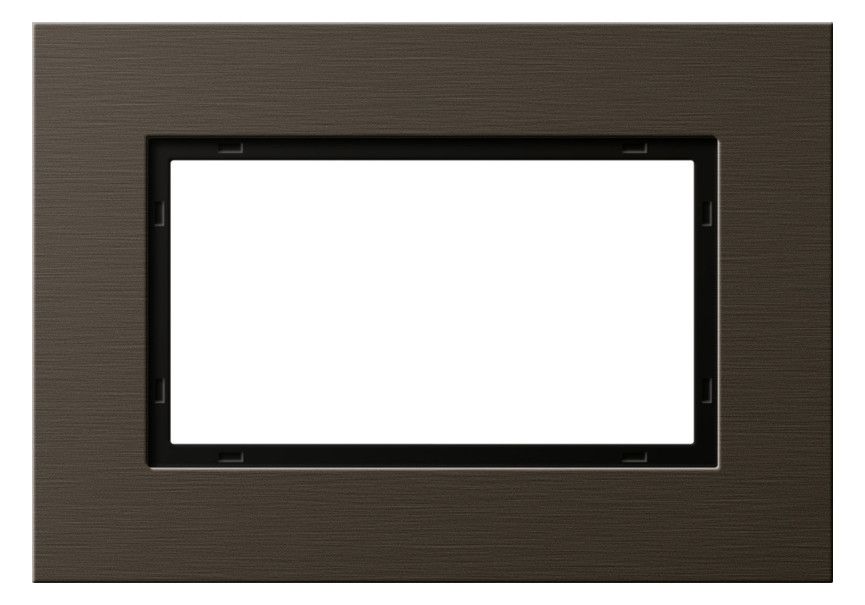 GIRA 1001127 Abdeckrahmen 1,5fach Esprit Aluminium Braun (eloxiert)
