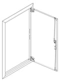 ABN GBRU27T Blendrahmen m.Volltüre f.UP-Flachverteiler,2x7-reihig