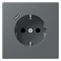 Jung LC1520-18C202 SCHUKO-Steckd.m.USB Typ C LC32010