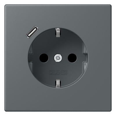 Jung LC1520-18C202 SCHUKO-Steckd.m.USB Typ C LC32010
