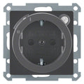Berker 47086086 Steckdose SCHUKO+Fi u.erh.BS Q.1/Q.3 anthrazit samt