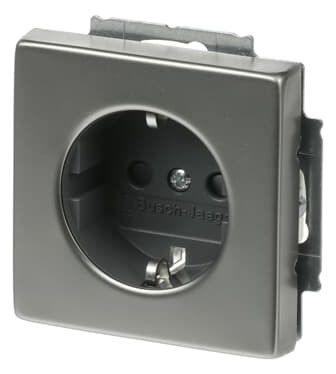 BJ 20 EUCRB-866 SCHUKO Steckdosen Einsatz o.Spreize edelstahl pur