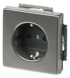 BJ 20 EUCRB-866 SCHUKO Steckdosen Einsatz o.Spreize edelstahl pur