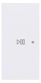 BJ 6237-21-44M Wippe 2-fach links Symbol "Play/Pause"