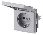 BJ 20 EUKNB-83 SCHUKO Steckdosen-Einsatz alusilber future linear