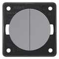 Berker 936752507 Wippentaster Integro Flow/Pure grau glänzend