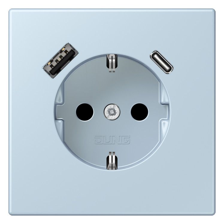 Jung LC1520-15CA208 SCHUKO-Steckd.m.USB Typ AC LC32022