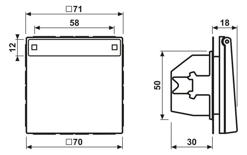 Jung AL1520NAKL SCHUKO Steckdose Klappdeckel Schriftfeld LS Aluminium