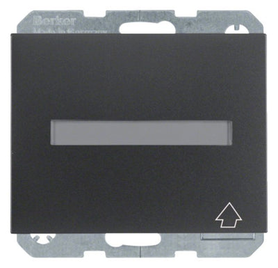 Berker 47527206 Steckdose SCHUKO+Klappd. B-feld+erh.BS K.1 anthrazit matt