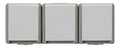 Siemens 5UB4732 DELTA fläche IP44 SCHUKO Steckdose Kombination 3fach waagerecht