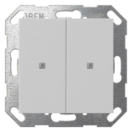 GIRA 5173015 Taster Wippe 2fach OneKNX System 55 Grau matt (lackiert)