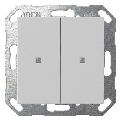 GIRA 5173015 Taster Wippe 2fach OneKNX System 55 Grau matt (lackiert)