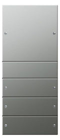 GIRA 2134601 Wippenset 4fach (1+3) System 55 Edelstahl