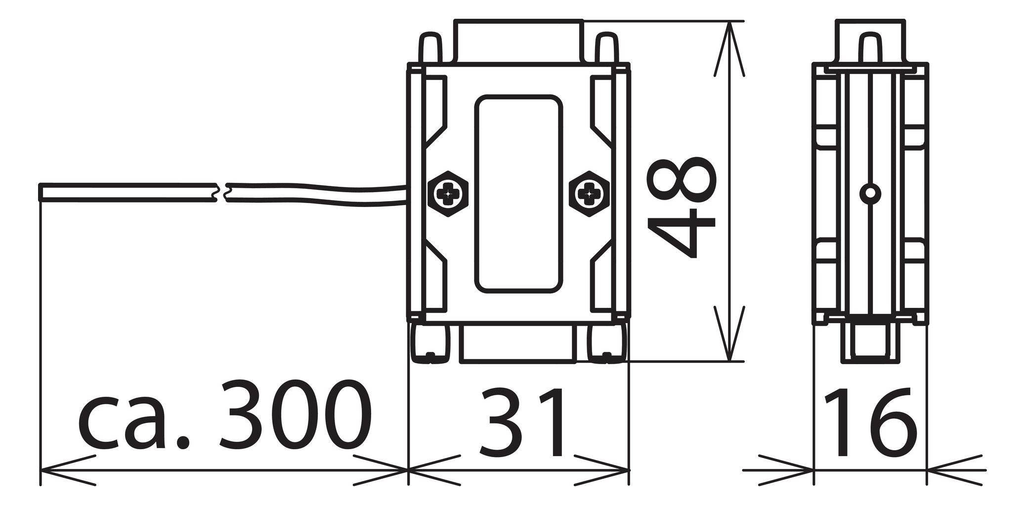 Dehn 924017 FS9EPB6 Überspannungsbleiter für D-SUB-Anschluss 9-polig
