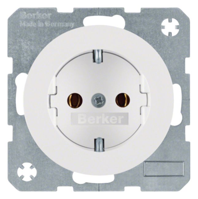Berker 41432089 Steckdose SCHUKO R.1/R.3 polarweiß glänzend